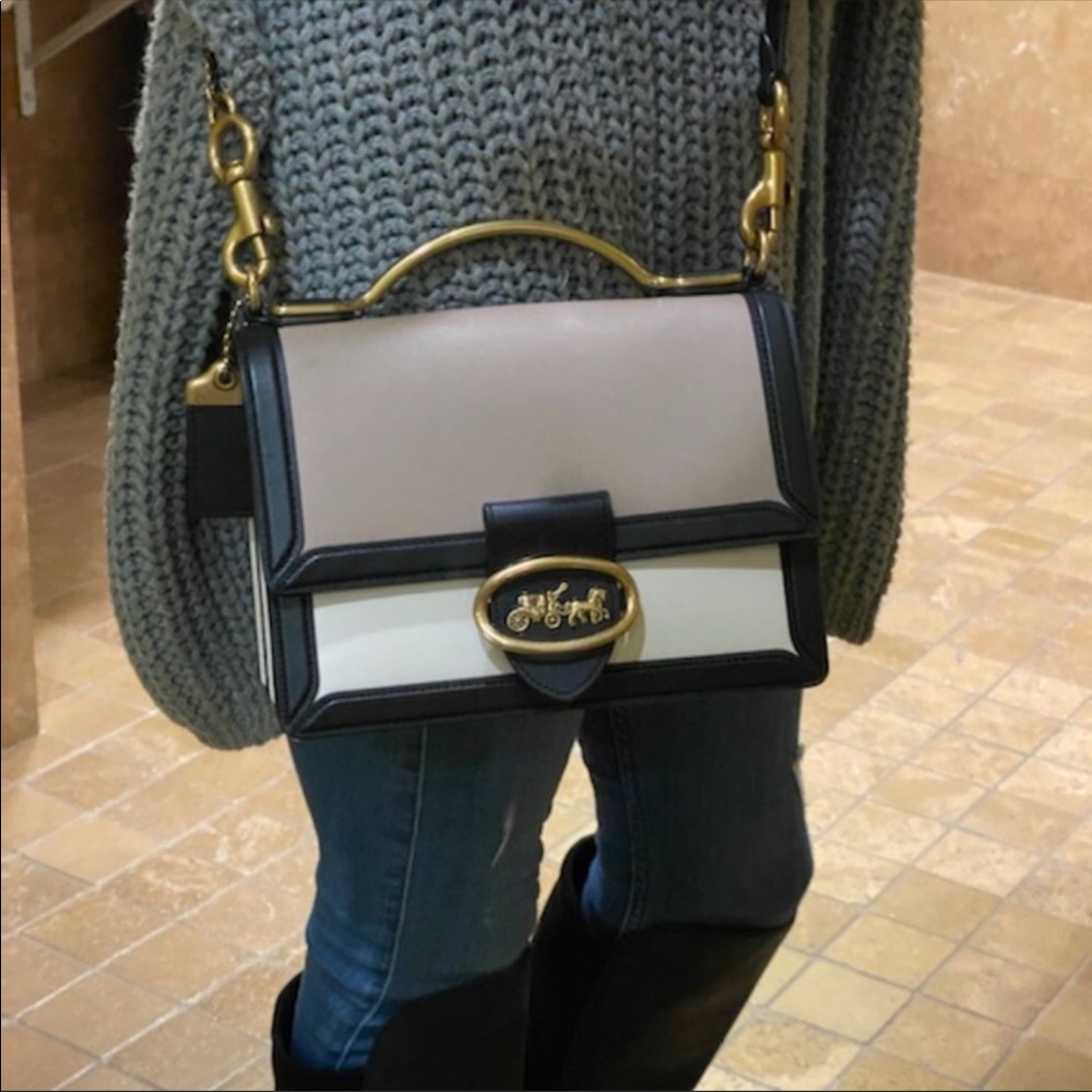 Coach Riley Top Handle 22 In Colorblock